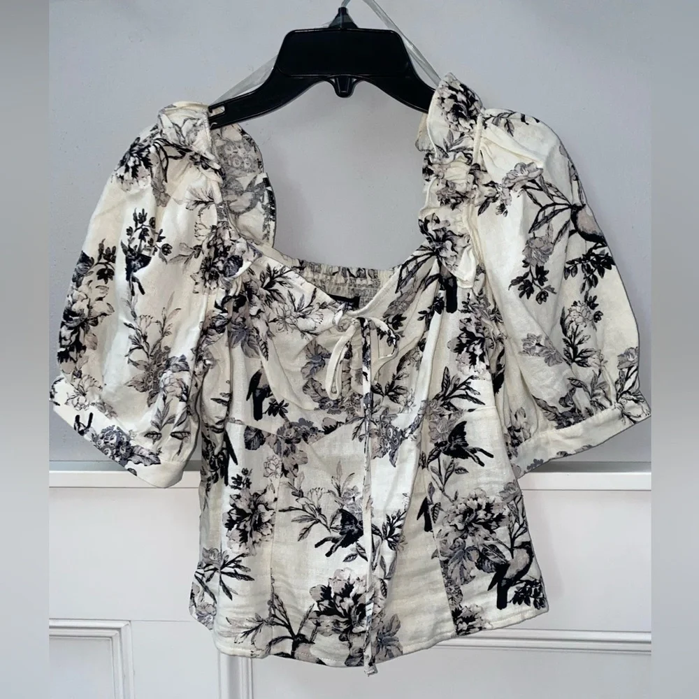 ANTHROPOLOGIE- Linen Top - Picture 1 of 3